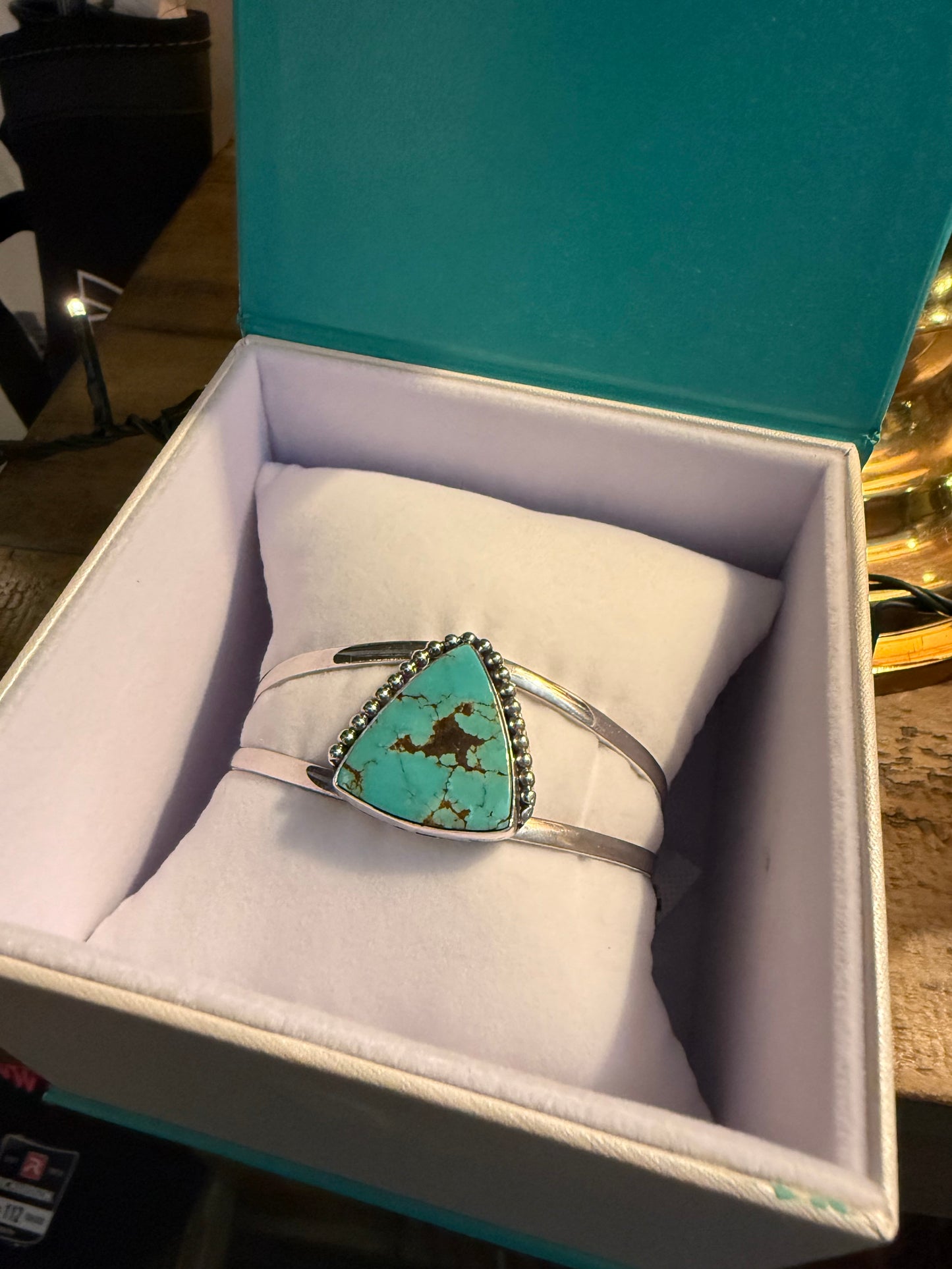 McGinnis Turquoise Triangle Cuff by GTMW