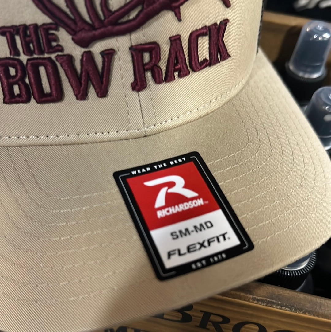 Fitted S/M Coffee Bow Rack Hat