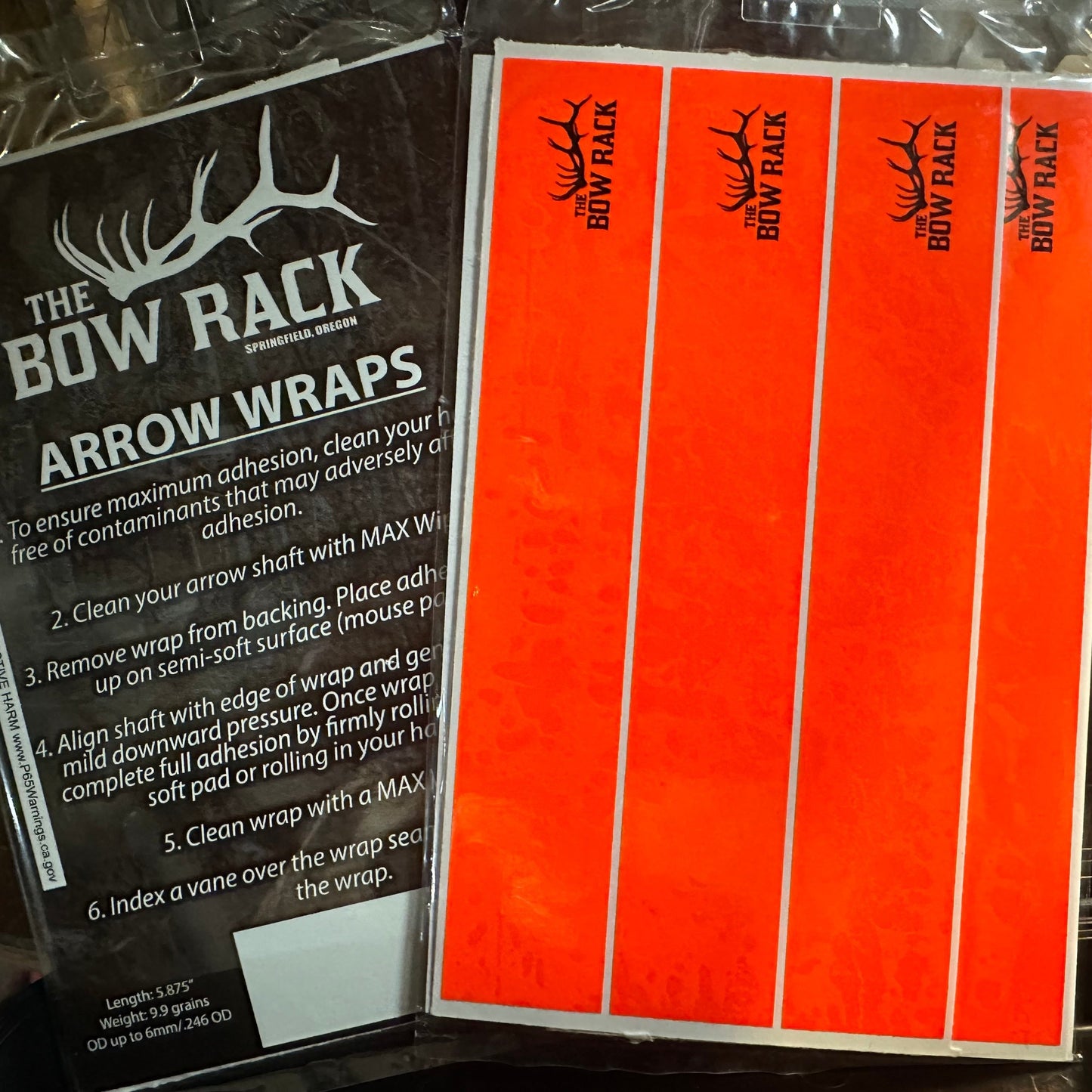 AAE Bow Rack Arrow Wraps Orange