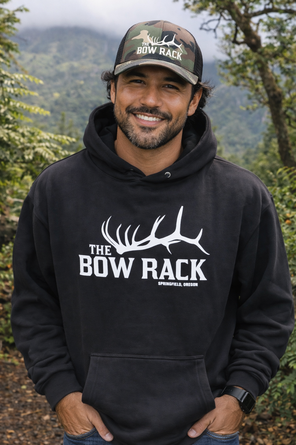 Bow Rack Black Hoodie