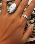 GTMW White Buffalo Ring Size 7.5