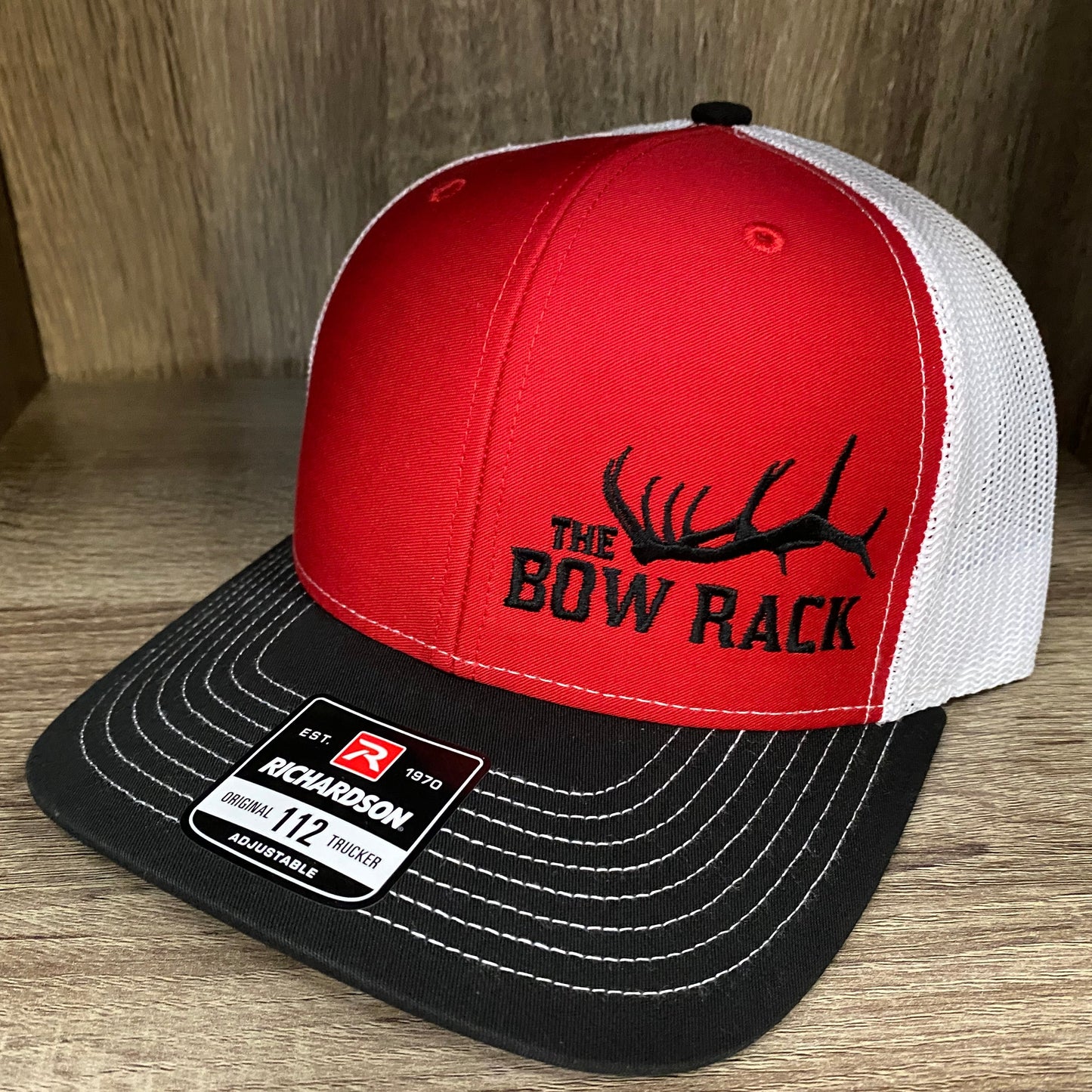 Bow Rack Tri Color Hat Red/Black/White