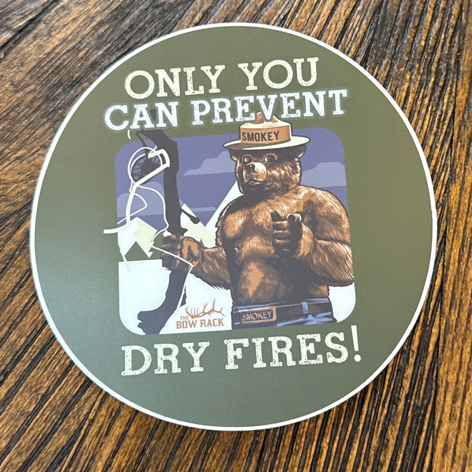 Dry Fire Smokey Decal 4”x4”