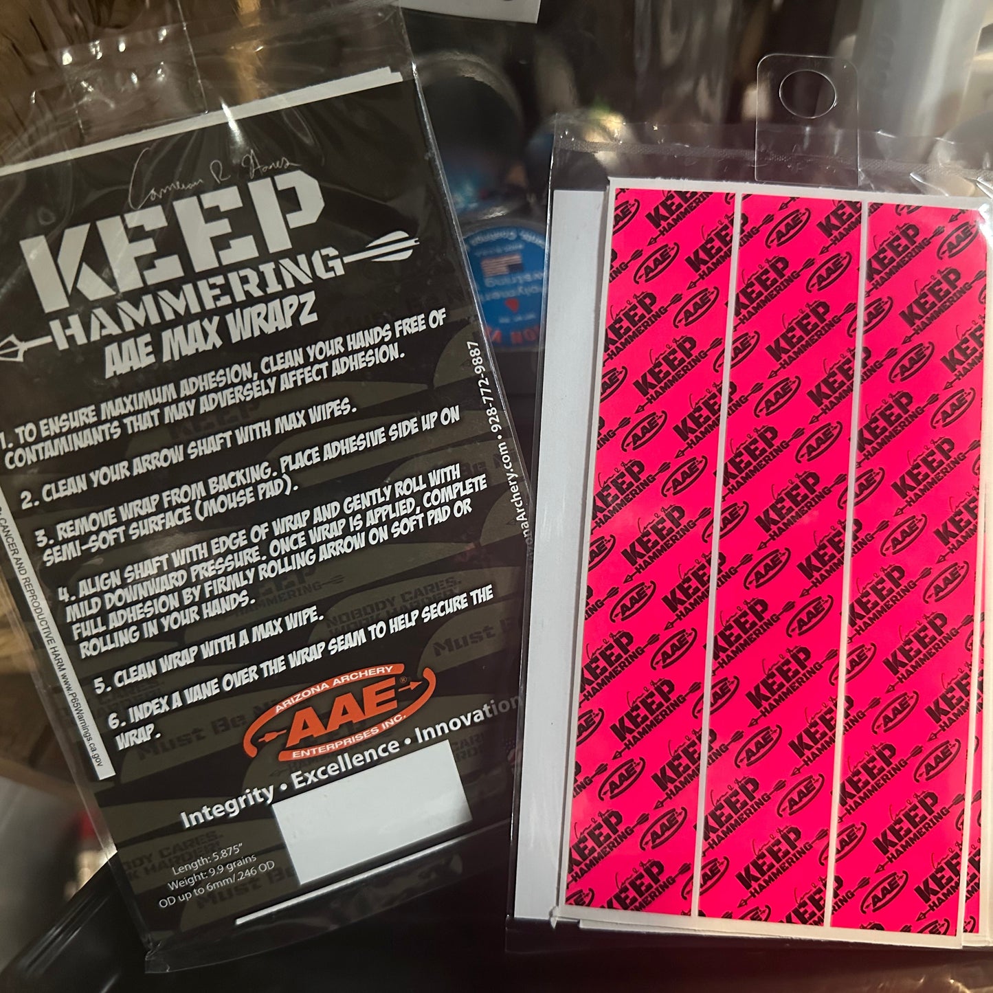 AAE Keep Hammering Wraps Pink