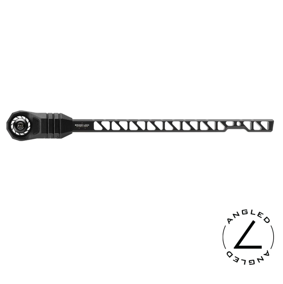 Angled Bridge-Lock 10” Stabilizer Black