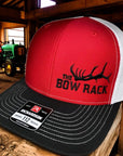 Bow Rack Tri Color Hat Red/Black/White
